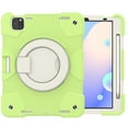 thumbnail image 5 of iPad Pro 11 3rd Generation 2021 Case [Shockproof] Drop Proof Case with Pencil Holder, Armor Rugged Crossbody Strap, Rotatable Kickstand & Hand Strap For iPad Pro 11 2021/2020/2018, Light Green, 5 of 11