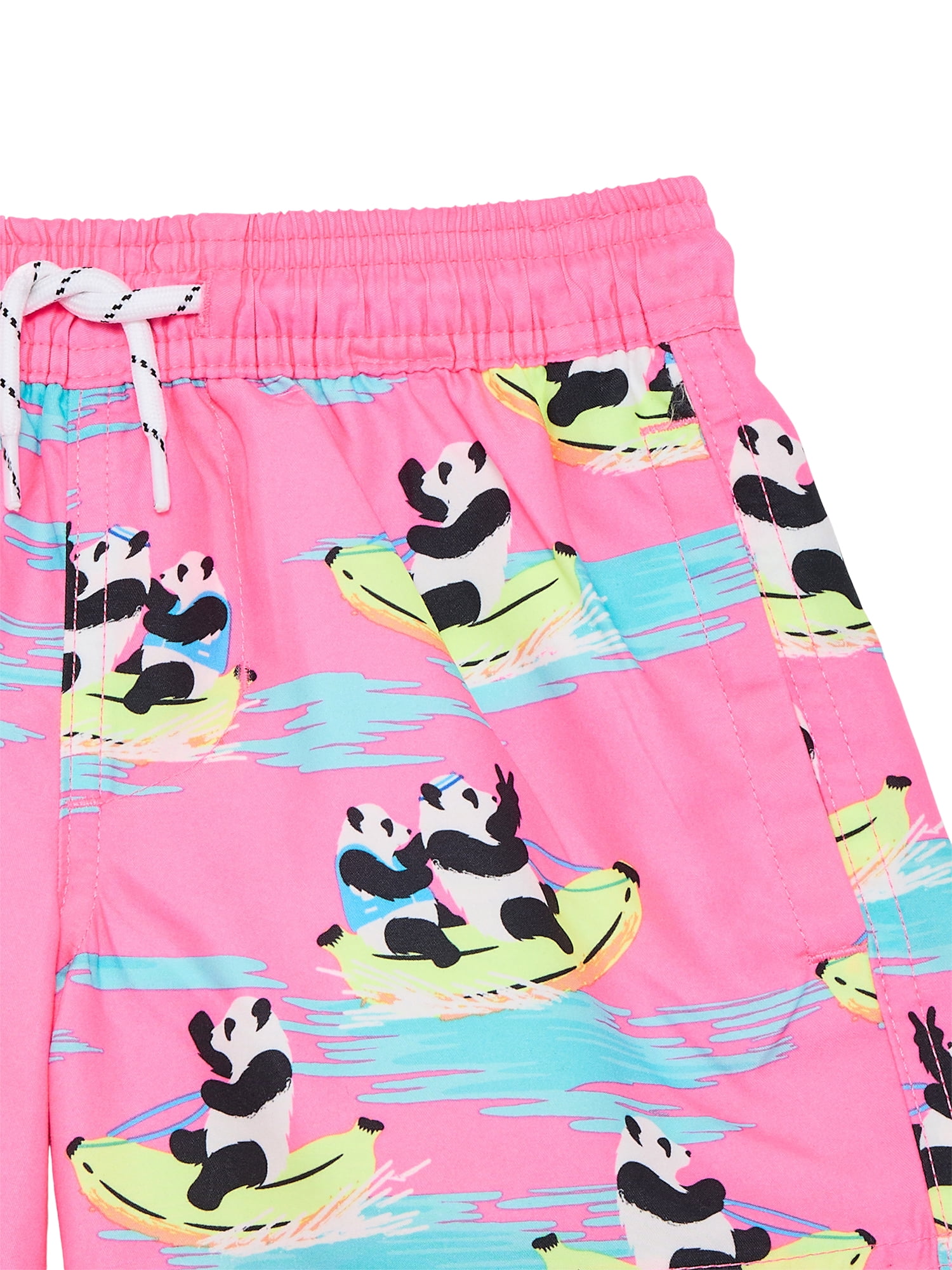 Wonder Nation Little and Big Boys Quick Dry Swim Trunks with UPF50+, Sizes 4-18 & Husky