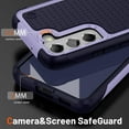 thumbnail image 3 of for Galaxy S21 Case, S21 Case with Self Healing Flexible TPU Screen Protector[2 Pack], Military Grade Dual-Layer Heavy Duty Protection Case for Samsung Galaxy S21 5G-Purple/Blue, 3 of 13