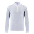 thumbnail image 1 of Dagugfen Hauts pour Hommes Fermeture Éclair Col en V Manches Longues Imprimé Filet Serré Léger Gym Mode, 1 of 3