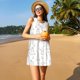 thumbnail image 3 of Balery Bunny And Bird Vestidos de verano para mujer con estampado: vestido holgado sin mangas, vestido playero informal y cómodo para días calurosos., 3 of 7