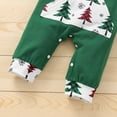 thumbnail image 4 of Jtckarpu My First Christmas Baby Girl Boy Outfit One-Piece Hooded Romper , Elk & Trees Letter Printed Graphic Onesie, 4 of 6