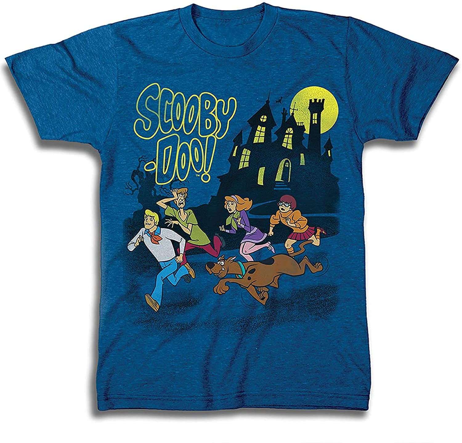 Scooby Doo Mens Throwback Shirt, Shaggy, Velma Tee Throwback Classic