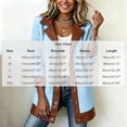 thumbnail image 3 of TEAJOPSUU Women's Fuzzy Fleece Shearling Jacket Faux Leather PU Trim Lapel Collar Button Front Mid Length Warm Fall Winter Coat Light Blue, 3 of 8