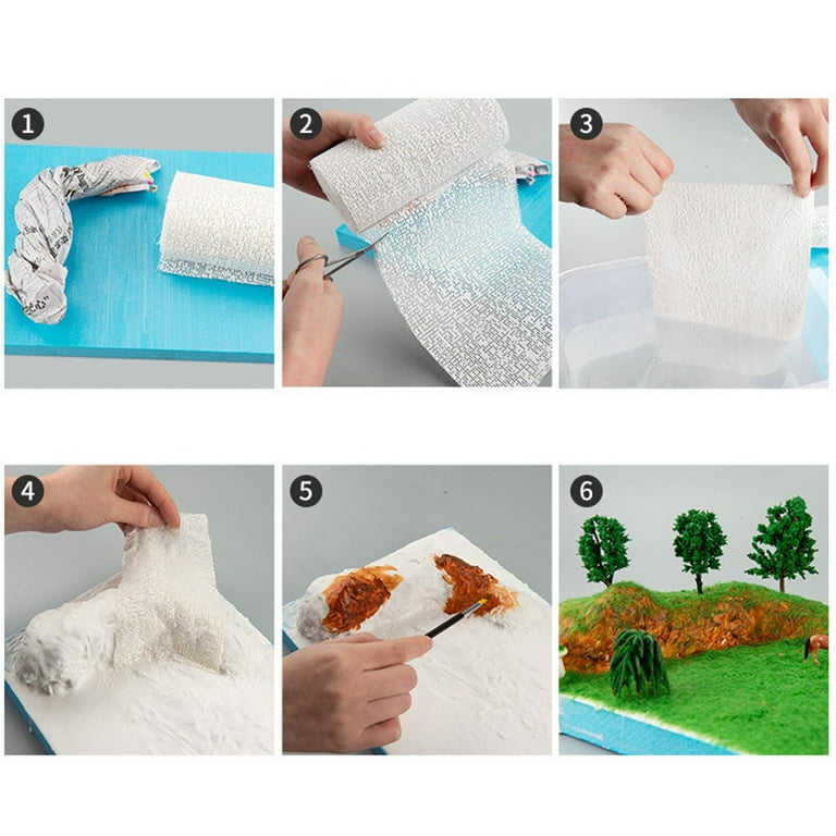 Plaster Cloth Rolls Shaping Cloth 15*450cm for Crafts Mountain Shaping  Material 