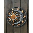 thumbnail image 4 of Large Metal Sun Moon Star Wall Art Sculpture Decor for Indoor Outdoor (17" Diameter) NEW, 4 of 6
