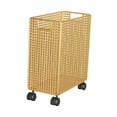 thumbnail image 3 of amleso Rolling Mat Storage Basket Laundry Hamper Basket Wheeled Accessories Portable Workout Equipment for Outdoor Workout Room Gold, 3 of 9