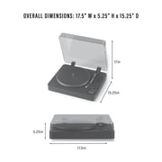 Crosley C300 Fully Automatic Turntable, 2-Speed Bluetooth Vinyl Record Player, Audio-Technica