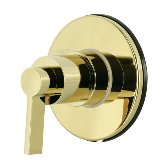 Kingston Brass KS3032NDL NuvoFusion 3-Way Diverter Valve with Trim Kit, Polished Brass