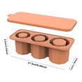 thumbnail image 3 of Bandeja para Cubitos Hielo Con Tapa Moldes Silicona Tazas 30 A 40 Onzas (ámbar), 3 of 3