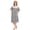 Black, variant on Collections Etc Embroidered Butterfly Snap-Front Short Sleeve Duster