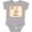 AC-Heather Grey, variant on J for Jellyfish Boys or Girls Baby Bodysuit