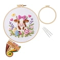 thumbnail image 2 of Creatine Easter Bunny Embroidery Complete DIY With Colorful Threads Needles And Easy For Beginners, 2 of 5