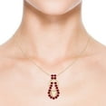 thumbnail image 5 of Angara Natural 2.85 ct Ruby Infinity Knot Pendant Necklace for Women in 14K Yellow Gold – July Birthstone Jewelry | Ruby Necklace with Puffed Heart, 5 of 9