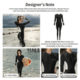 thumbnail image 6 of Nookwell Wetsuit for Womens in Cold Water, Front Zip Long Sleeve Wetsuit Skin Protection Diving Suit for Aerobics Diving Surfing Swimming, 6 of 11