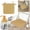 Brown, variant on Square Seat Pad with Straps Cozival Square Dining Chair Seat Cushion with Straps - Thickened Fabric Pad for Outdoor Stools & Patio Chairs - Tie-On Solid Color Design - Cozy & Decorative, Navy
