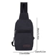 thumbnail image 2 of Casual Canvas Chest Bag Retro Versatile Backpack Men's Outdoor Travel Shoulder Bag, 2 of 2