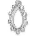 thumbnail image 4 of Solid 14K White Gold Lab Grown Diamond VS/SI GH, Fancy Teardrop Chain Slid - 24.01mm, 4 of 6