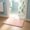 Pink-PK, variant on Floor rug, solid fleece mat, water absorbing material, slip resistant surface, for toilet shower room bathroom floor protection
