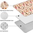 thumbnail image 5 of Red Mushroom Insect Light Pattern Bathroom Rugs Sets 3 Piece,Toilet Cover Set,Absorbent Non Slip Bathroom Mats Sets with U-Shaped Contour Rug Toilet Rug Set, 5 of 5