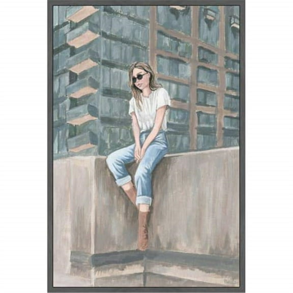 Casual Chill II Floater Framed Painting Print on Canvas