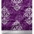 thumbnail image 1 of Soimoi Viscose Chiffon Fabric Filigree Damask Printed Fabric 1 Yard 42 Inch Wide, 1 of 3