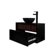 thumbnail image 2 of Gabinete para Baño Flotante con Ovalín y Llave Mezcladora,Diseño Minimalista con Detalle con Lambrín, Mueble Suspendido Moderno., 2 of 6