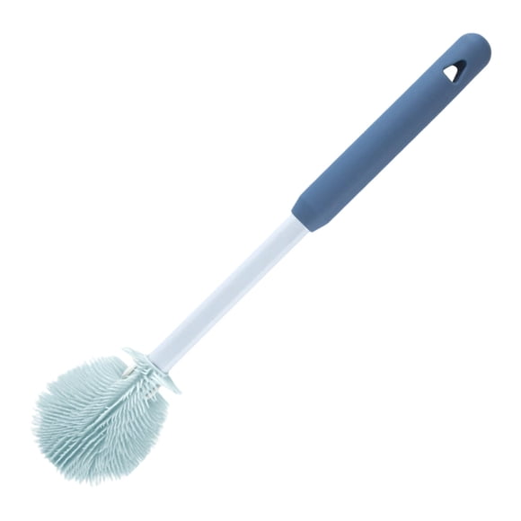 Cepillo de silicona para biberones. Cepillo ergonómico de mango corto para limpiar vasos y botellas de agua, ideal para biberones, cristalería y recipientes de cuello estrecho
