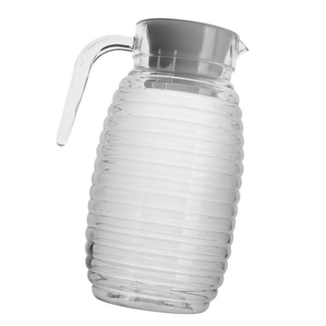 veasfak Acrylic Pitcher With Lid and Spout & Handle 44-Ounce Great for Homemade Juice Thread pot 1300ml
