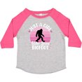 thumbnail image 3 of Inktastic Just a Girl Who Loves Bigfoot Girls Toddler T-Shirt, 3 of 5