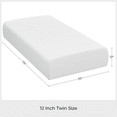 Renwick 12 inch Twin Size Memory Foam Mattress with Green Tea Scent