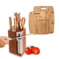 thumbnail image 2 of Juego de bloque para cuchillos New England Cutlery de 7 piezas con afilador color cobre, 2 of 3