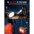 thumbnail image 2 of YSTIANN Bike Lights Set, Rechargeable Super Bright Front & Rear Bicycle Lights with 8+12 Modes, IPX6 Waterproof for Night Cycling Safety & Commuting WJ94-2545, 2 of 7