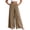 Coffee, variant on Womens Cargo Pants Women Jeans Relaxed Palazzo - Cargo Pocket Summer White S