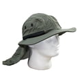 thumbnail image 3 of Newhattan 100% Polyester Safari Hat - Olive 1535-L/XL, 3 of 3