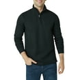 thumbnail image 4 of Chaps Men's Flatback Rib Westport Quarter Zip Mockneck Knit- Sizes XS up to 4XB, 4 of 4