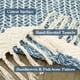 thumbnail image 3 of Alfombra de baño Lahome Boho de algodón tejido Farmhouse Blue, 60 x 90 cm, 3 of 9