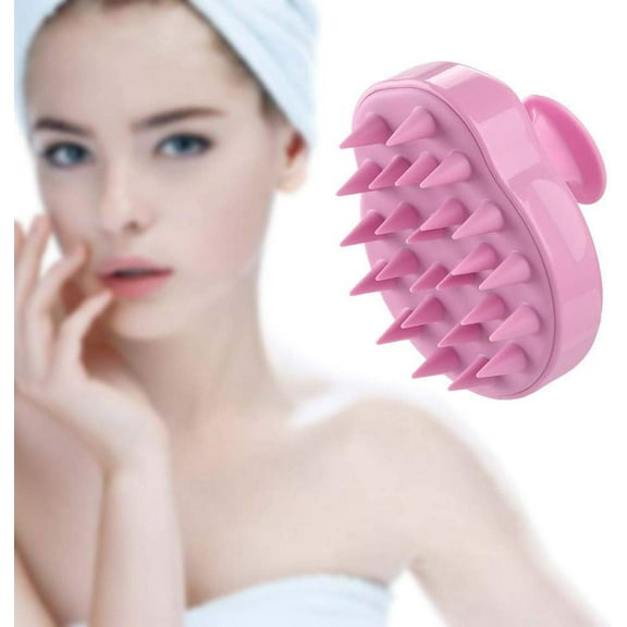 Hair Scalp Massager Shampoo Brush, Shower Hairbrush Soft Silicone Body Massage Brush Comb Conditioner Clean Head Care