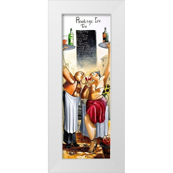 West, Ronald 9x18 White Modern Wood Framed Museum Art Print Titled - Pinotage Ice Tea