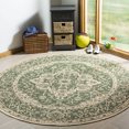thumbnail image 2 of SAFAVIEH Outdoor LND137Y Linden Collection Green / Creme Rug, 2 of 10