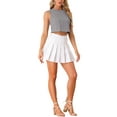thumbnail image 2 of INSPIRAR CHIC Blusa sin mangas para mujer Vintage Verano Gingham Tops L Negro, 2 of 5