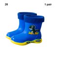 thumbnail image 4 of Advancent Botas de lluvia cómodas para niños - Let In Style Cute Rainboots Shoes Paraguas de lluvia Azul [felpa añadida] 26.1, 4 of 6