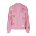 thumbnail image 3 of Suéteres De Punto Crochet Floral Cardigan Suéteres Abrigo Mujer Chaqueta Casual Outwear Kuymtek Rosa T S para Mujer, 3 of 9