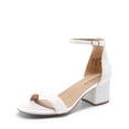 thumbnail image 1 of Sandalia DREAM PAIRS Tacón Bajo Grueso 7 cm Blanco Perla, 1 of 7
