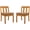 Natural/Brown, variant on Safavieh Couture Montford Teak Outdoor Dining Sidechair -Set of 2, Natural/Dark Brown