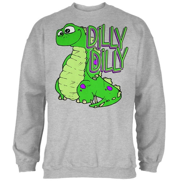 Dilly Dilly Dino Mens Sweatshirt Heather X-LG