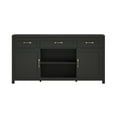 thumbnail image 5 of YouTrend Farmhouse TV Stand for TVs up to 65'' for Living Room,Kitchen Pantry Sideboard W/ Storage Cabinet,Black, 5 of 10