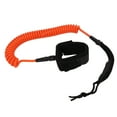 thumbnail image 2 of 7mm 10FT Surfing Foot Rope - Adjustable Elastic TPU Surfboard Leg Strap, Stand Up Paddle Leash - Orange, 2 of 8