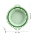 thumbnail image 3 of Collapsible Wash Basin, Portable Plastic Foldable Tub with Hanging Hole, Travel and Dorm Sink Basin for Laundry, Baby Bath and Vegetable Washing, 3 of 9