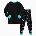 thumbnail image 6 of CAUYDY 2T 3T 4T 5T 24Months Baby Pjs for Boys Toddler Fall Winter Clothes Set Long Sleeved Shirt and Elastic Pants 2 Piece Little Kid Boys Outfits Cute Sizes 4-5 Years,Black, 6 of 6